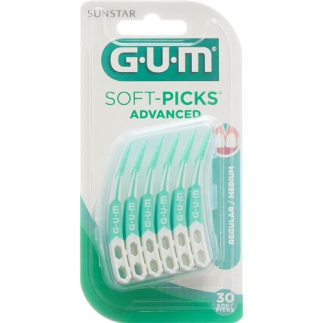 Gum Sunstar Borsten Soft Picks Advanced Reg 30 штук