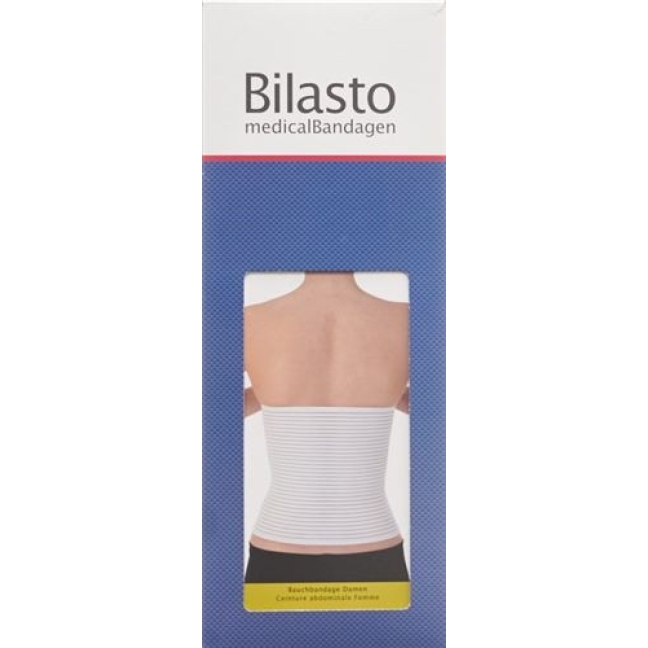 Bilasto повязка для живота Damen XL Weiss Klett