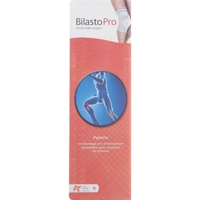 Bilasto Pro Patella Kniebandage XS Grau