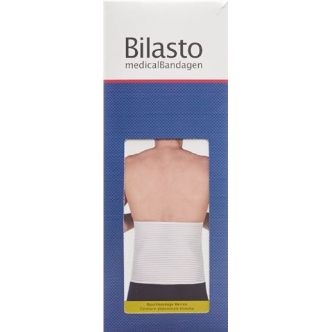 Bilasto повязка для живота Herren L Weiss Klett