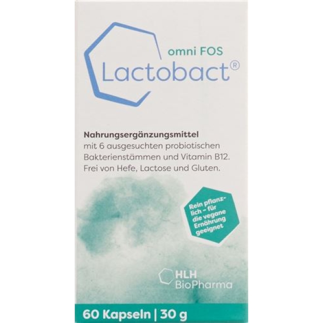 Lactobact Omni Fos в капсулах доза 60 штук