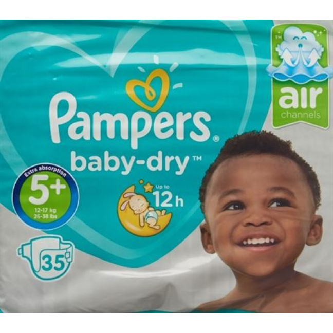 Pampers Baby Dry размер 5+ 13-27кг Jun Pl Sparpa 35 штук