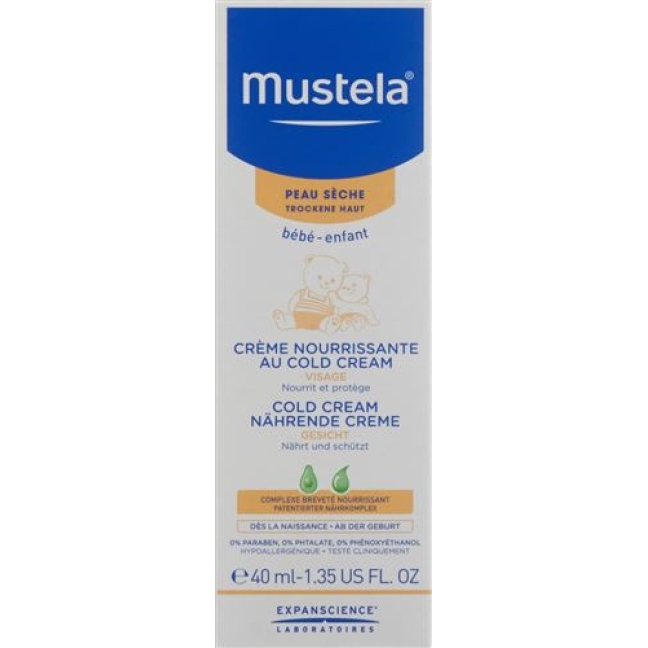 Mustela крем для лица Cold крем для сухой кожи 40мл