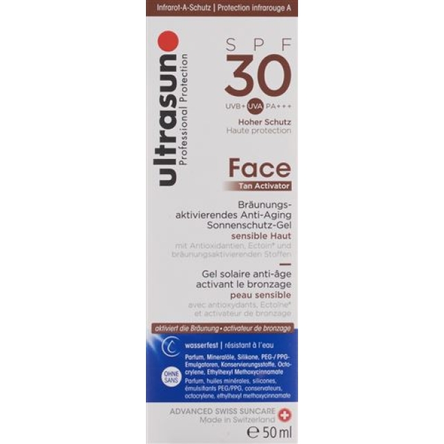 Ultrasun Face Tan Activator SPF 30 50мл