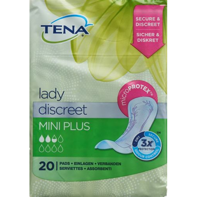 TENA LADY DISCREET MINI PLUS