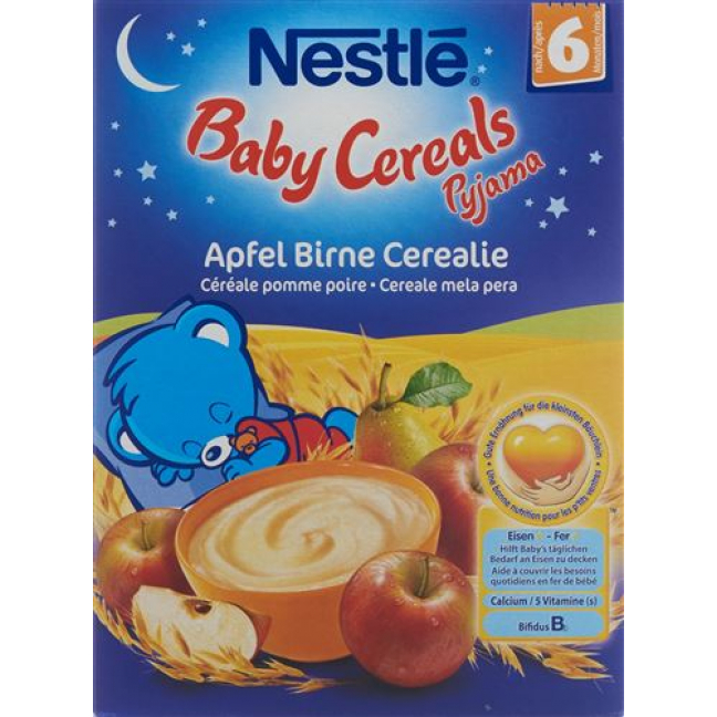 Nestle Baby Cereals Pyjama Apf Birne Cereal 250г