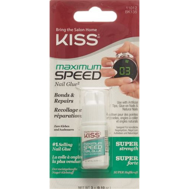 KISS MAXIMUM SPEED NAIL GLUE