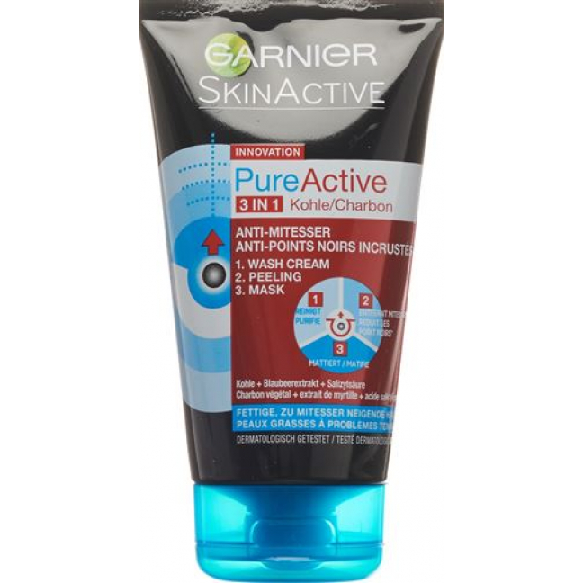 GARNIER PURE ACT 3IN1 CHARCOAL