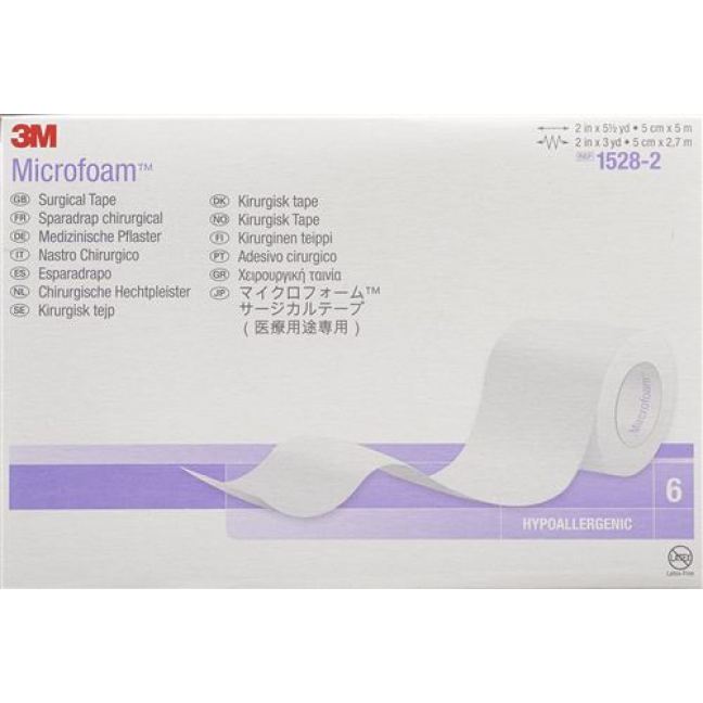 3M Microfoam Schaumstoffpflaster 50ммx5m 6 штук