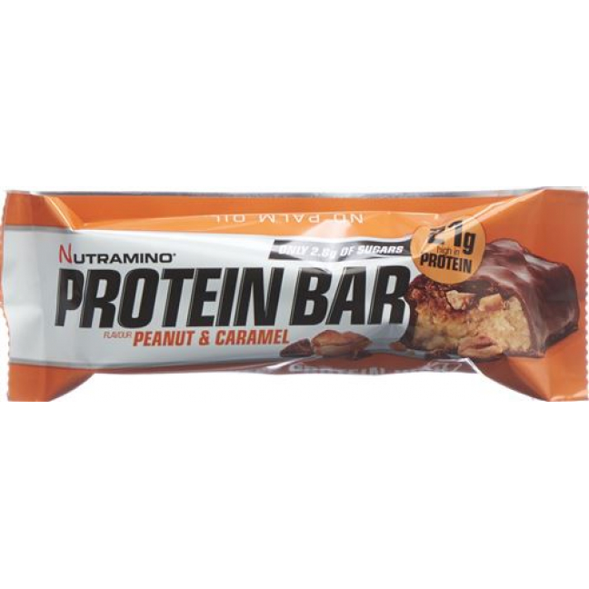 NUTRAMINO PROT BAR PEANU+CARAM