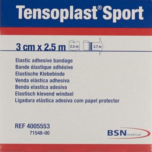 Tensoplast Sport эластичный бинт 3см x 2.5м