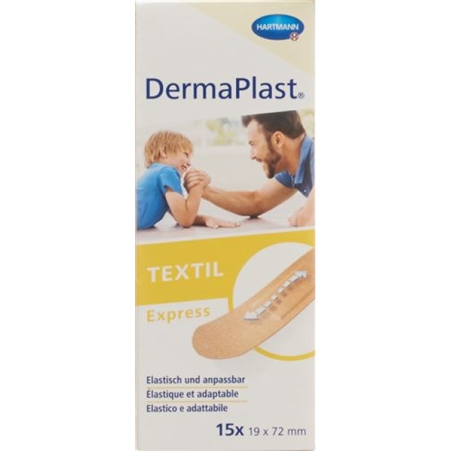 Dermaplast Textil Express 15 пластырей