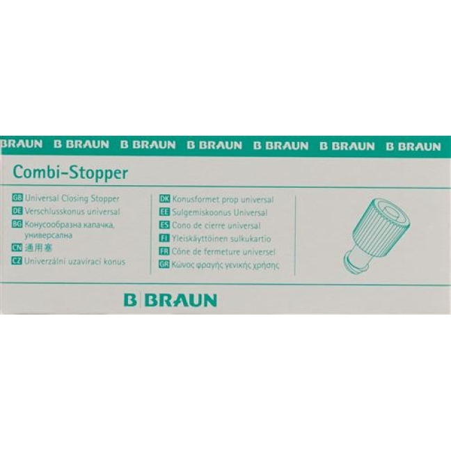 Braun Combi Verschlusskonus Weiss Luer Lock 100 штук