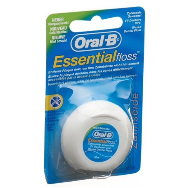 Oral B Essentialfloss 50m mint gewachst