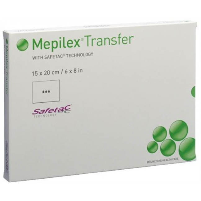 Mepilex Transfer Drainageverb 15x20см Silik 5 штук