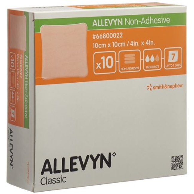 Allevyn Non Adhesive Wundkompressen 10смx10см 10 штук