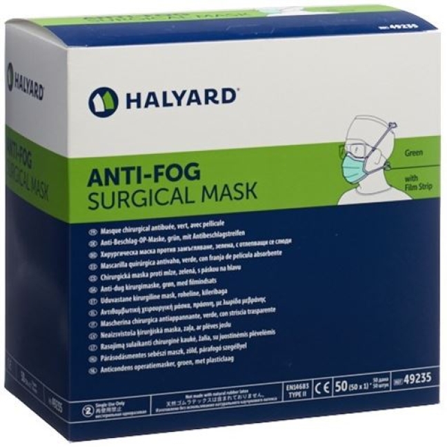 HALYARD OP MASKE ANTI FOG GRN