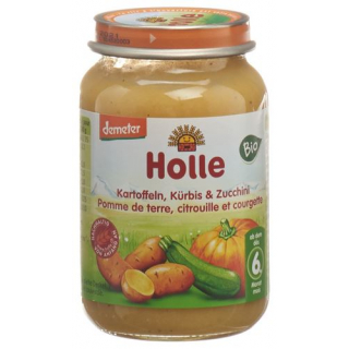 Holle Zucchini Kurbis Kartoffeln ab dem 4. Monat Bio Glas 190г