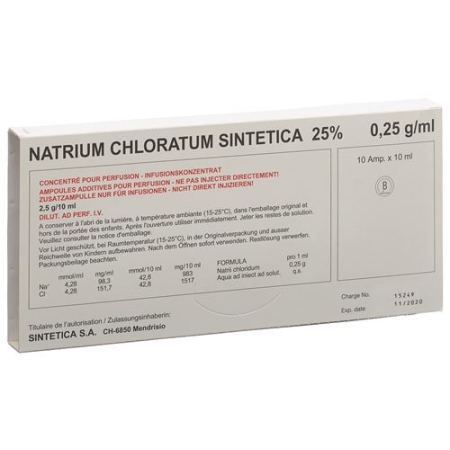 Nacl Sintetica 25% 10 Ampullen 10 ml