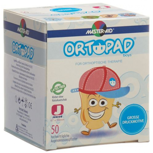 Ortopad Occlusionspflaster Junior Boys -2j 50 штук