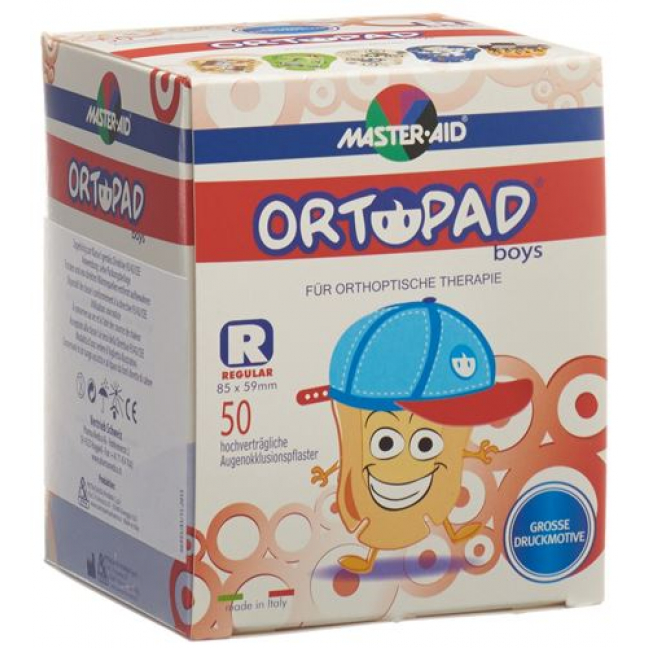 Ortopad Occlusionspflaster Regu Boys Ab 4j 50 штук