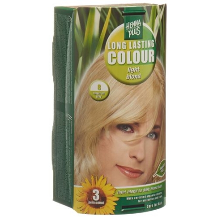 Henna Plus Long Last Colour 8 Hellblond