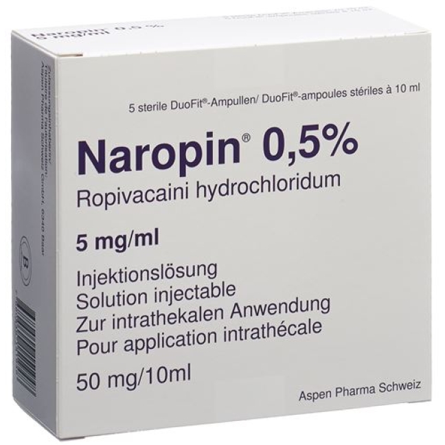 NAROPIN INJ LS 0.5% 10ML DUOFI