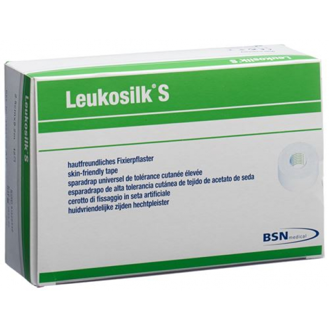 Leukosilk S Heftpflaster 9.2мX2.5см Weiss 12 штук