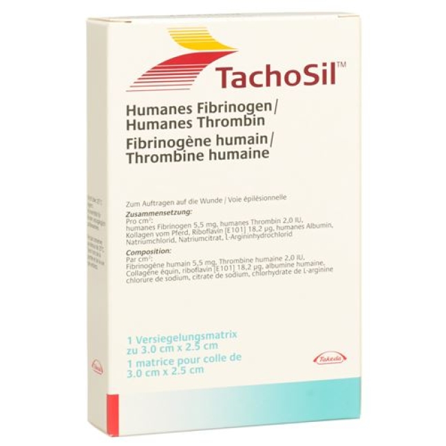 TACHOSIL VERSIEG MATRI 3X2.5CM