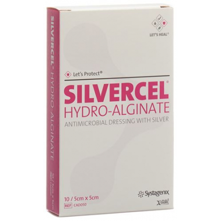 Let’s Protect Silvercel Hydroalginat Wundverband 5x5см 10 штук