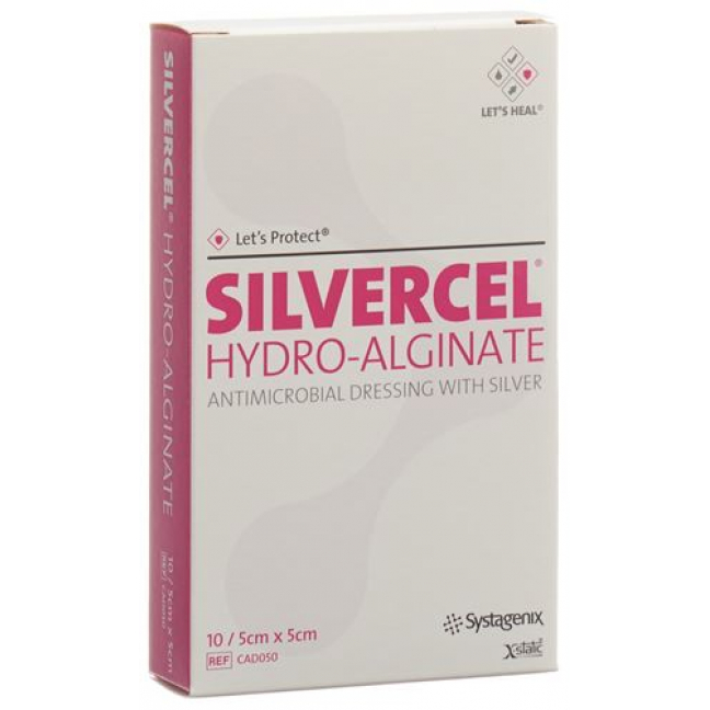 Let’s Protect Silvercel Hydroalginat Wundverband 5x5см 10 штук