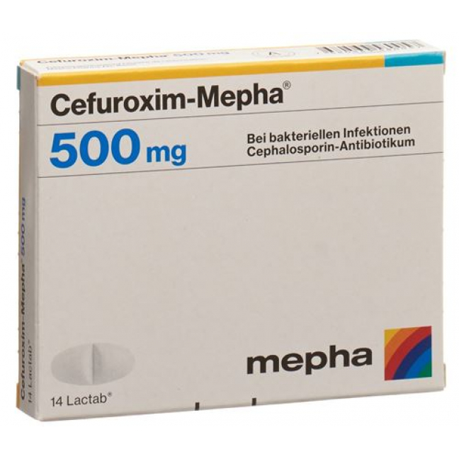 CEFUROXIM MEPHA 500MG LACTABS