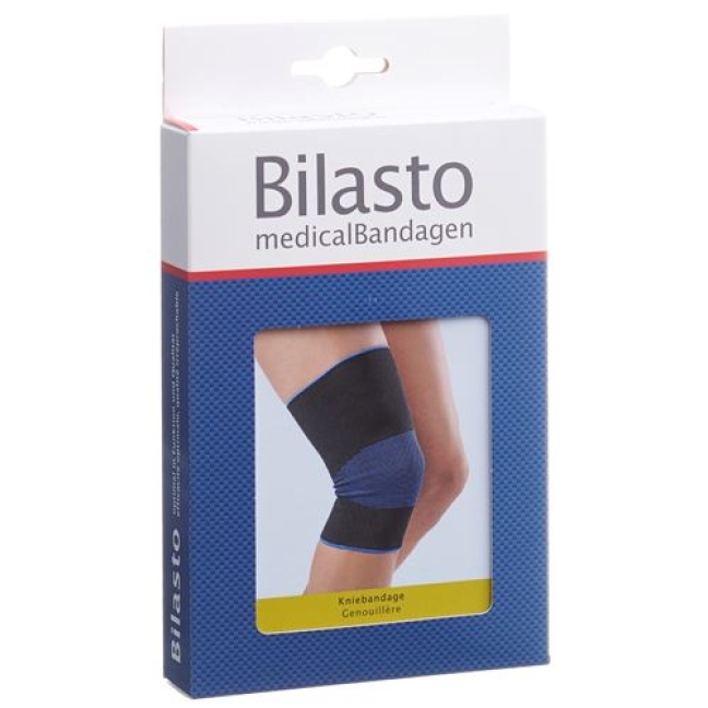 Bilasto Kniebandage размер S Schwarz/Blau