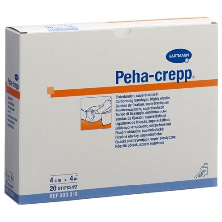 Peha Crepp S Kreppbinde 4мX4см Weiss 20 штук