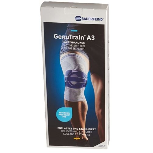 GenuTrain A3 активная повязка Knie размер 1 Rechts Titan