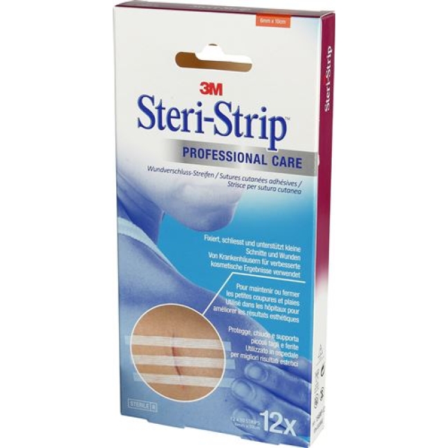 3M Steri Strip 6x100мм Weiss Verstarkt 10x 12 штук