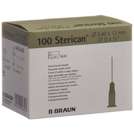 STERICAN NAD 27G 0.40X12MM GRA