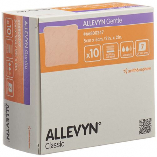 Allevyn Gentle повязка для ран 5x5см 10 штук