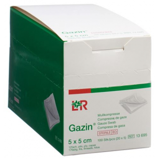 GAZIN KOMPR 5X5CM 12FACH STERI