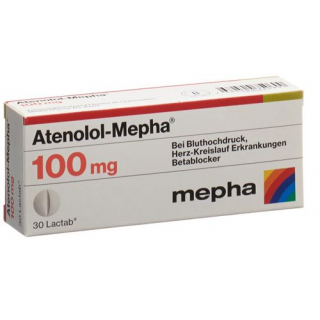 Atenolol Mepha 100 mg 30 Lactabs