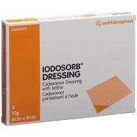 IODOSORB DRESSING 6X8CM 10 G