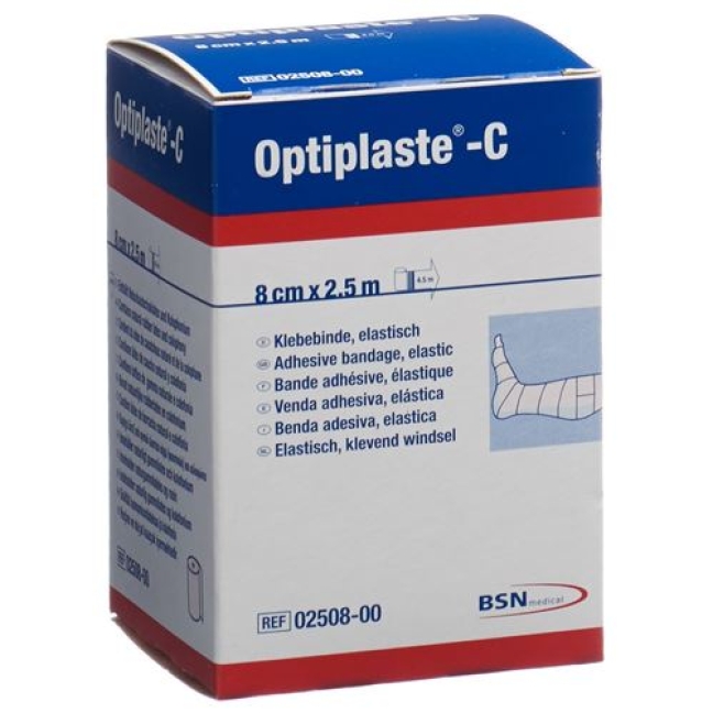 Optiplaste-C Kompressionsbinde 2.5m x 8см