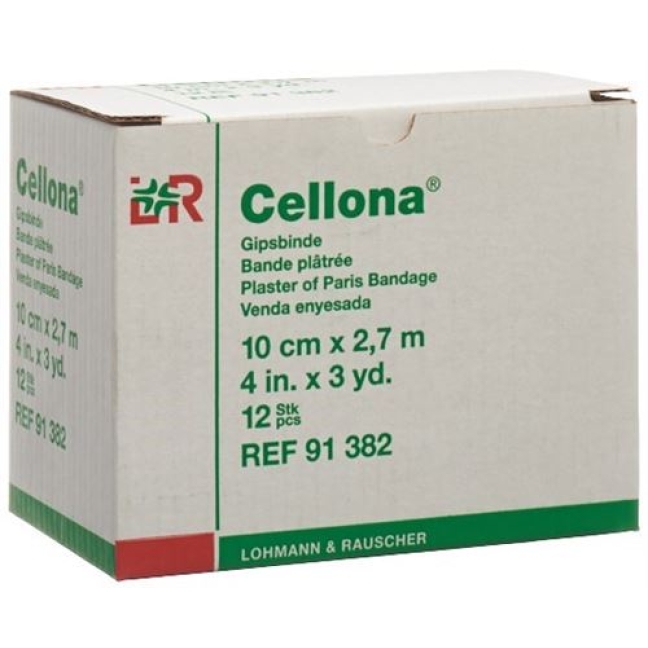 Cellona Gipsbinden 2.75мX10см Feincremig 12 штук