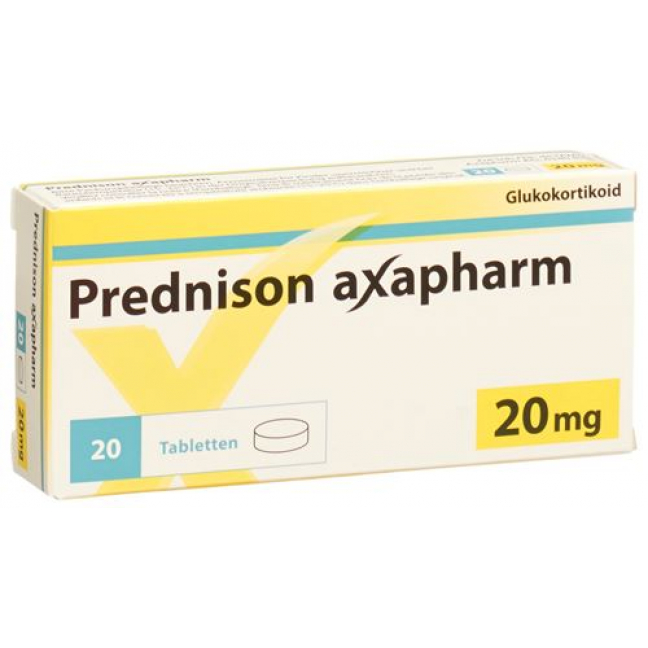 Преднизон Аксафарм 20 мг 20 таблеток 