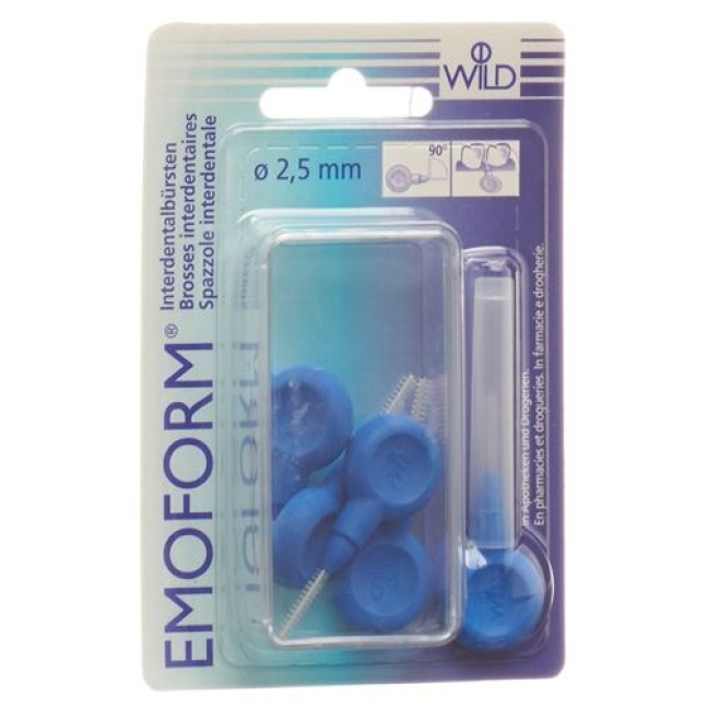 Emoform Interdentalbursten 2.5мм Dunkelblau 5 штук