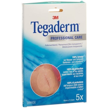 3M Tegaderm Transparentverband 10x11.5см Oval 5 штук