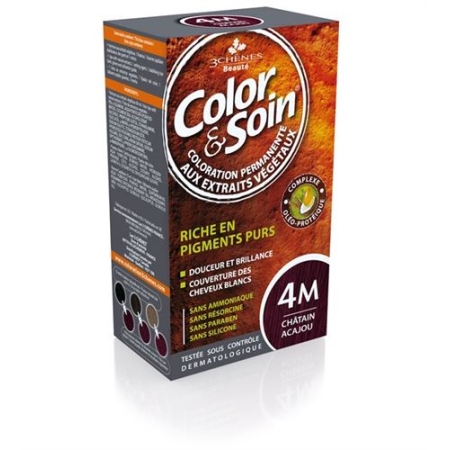 Color Et Soin Coloration Chatain Acajou 4m 135мл