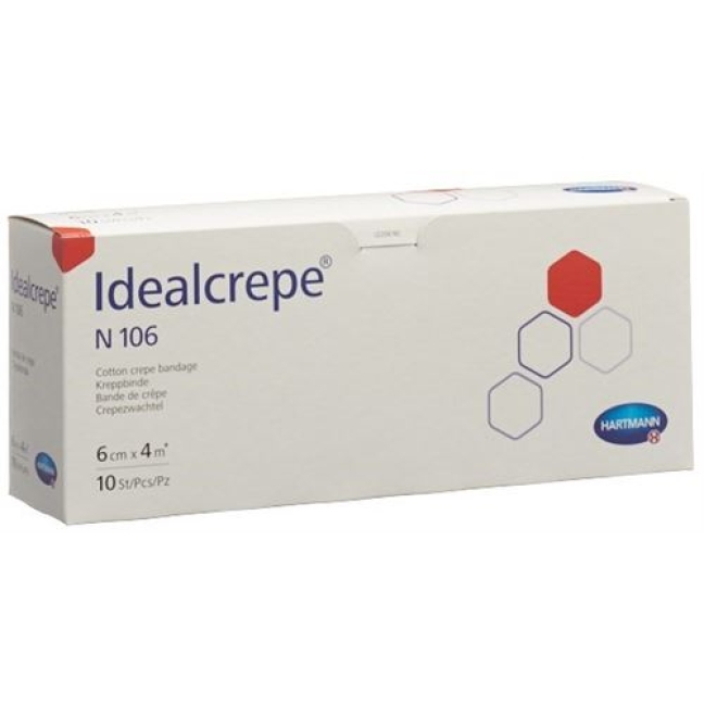 Idealcrepe N106 эластичный бинт 4мX6см 10 штук