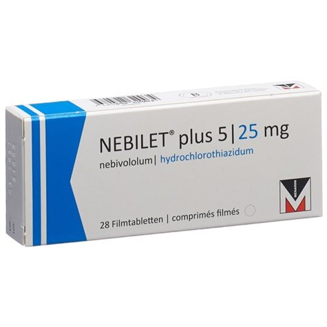 Nebilet Plus 5/25 mg 28 filmtablets