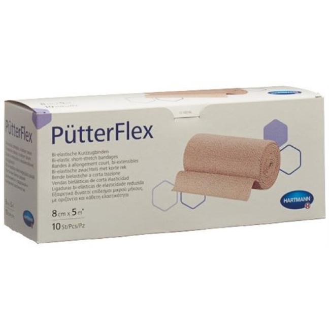 Puetter Flex бинт 8смx5m 10 штук